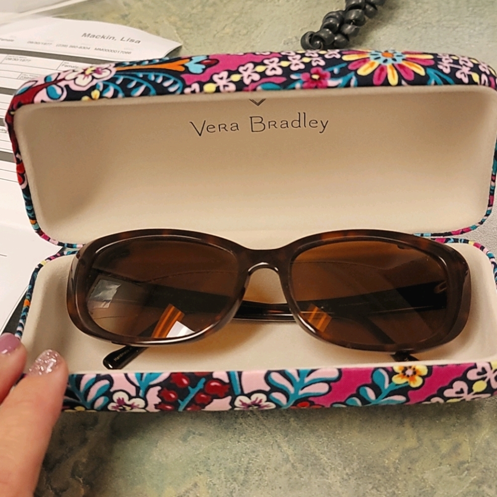 Vera Bradley prescription sunglasses & case